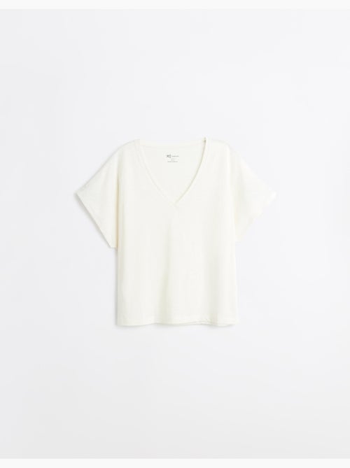V-hals T-shirt, MO Fashion - Kiabi V-hals T-shirt, MO Fashion - Kiabi