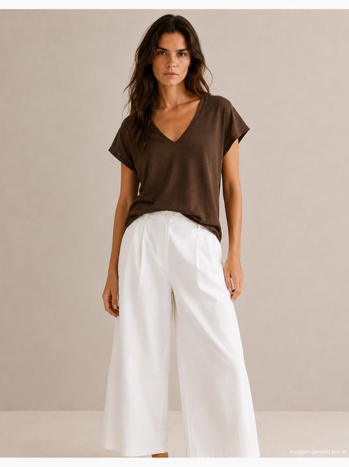 V-hals T-shirt, MO Fashion - Kiabi