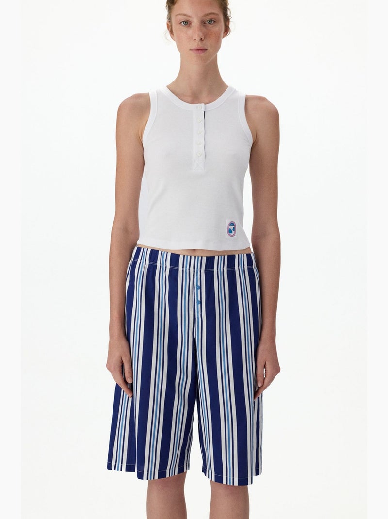 Vacation gestreepte pyjamabroek penti Blauw Wit - Kiabi