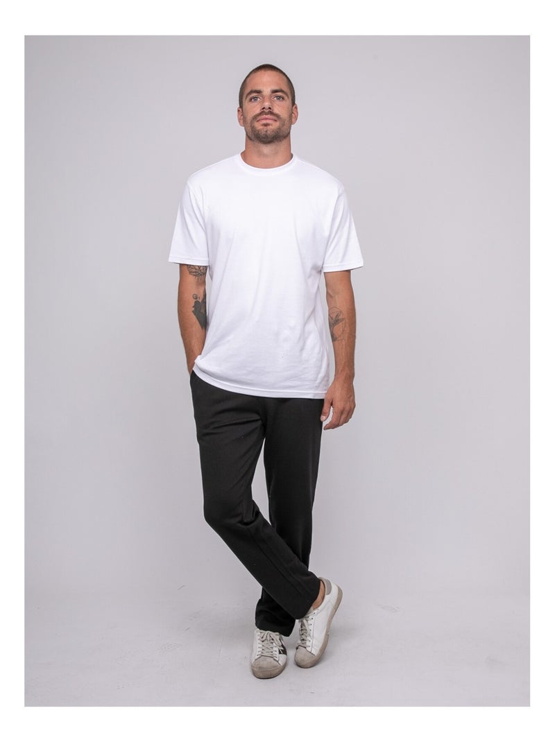 VAKARIS twill gebreide broek Zwart - Kiabi