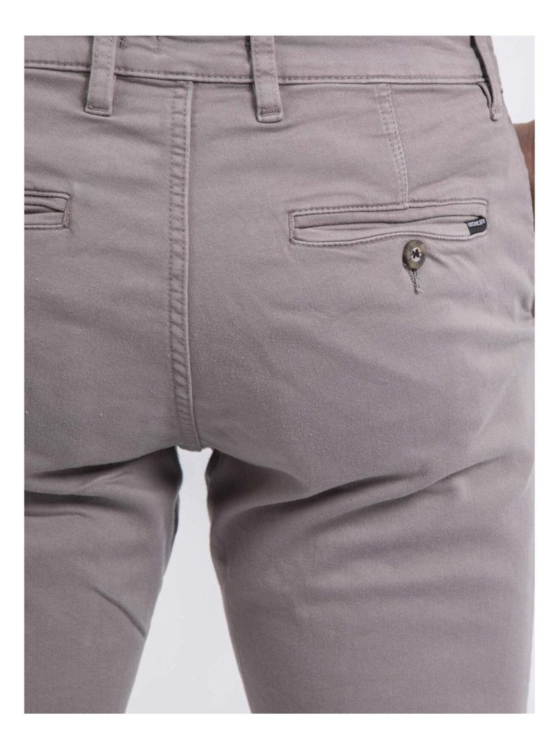 VALBACOL slim-fit chino broek Lichtgrijs - Kiabi