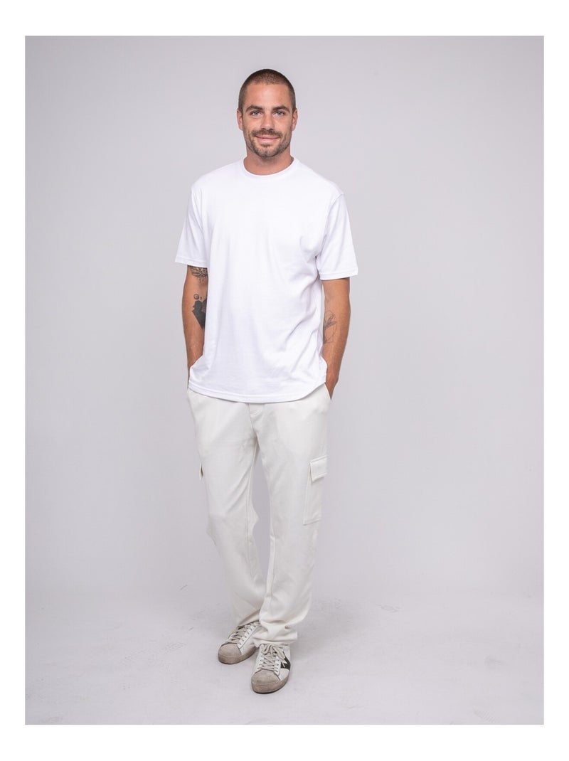 VALDO cargo gebreide broek Ecru - Kiabi
