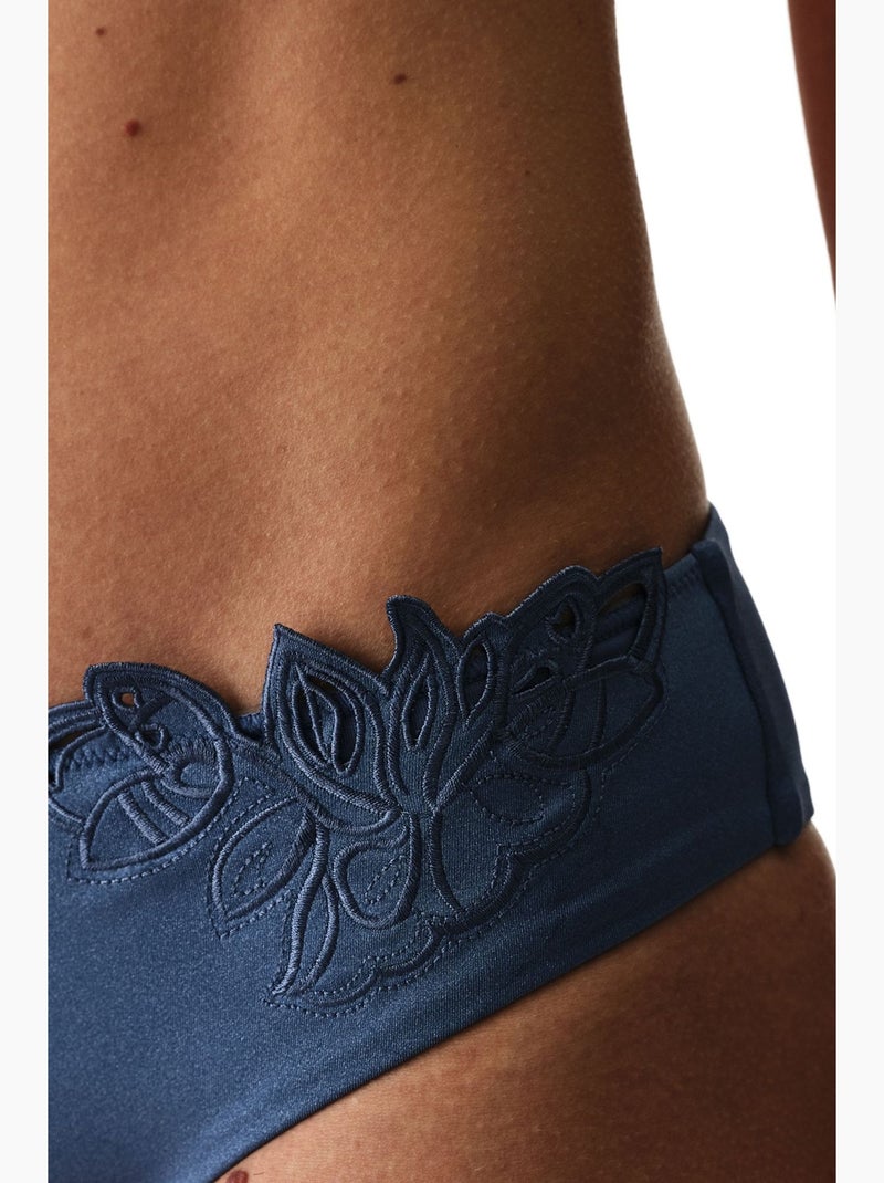 Valeria bikinibroekje met middelhoge taille penti Blauw - Kiabi
