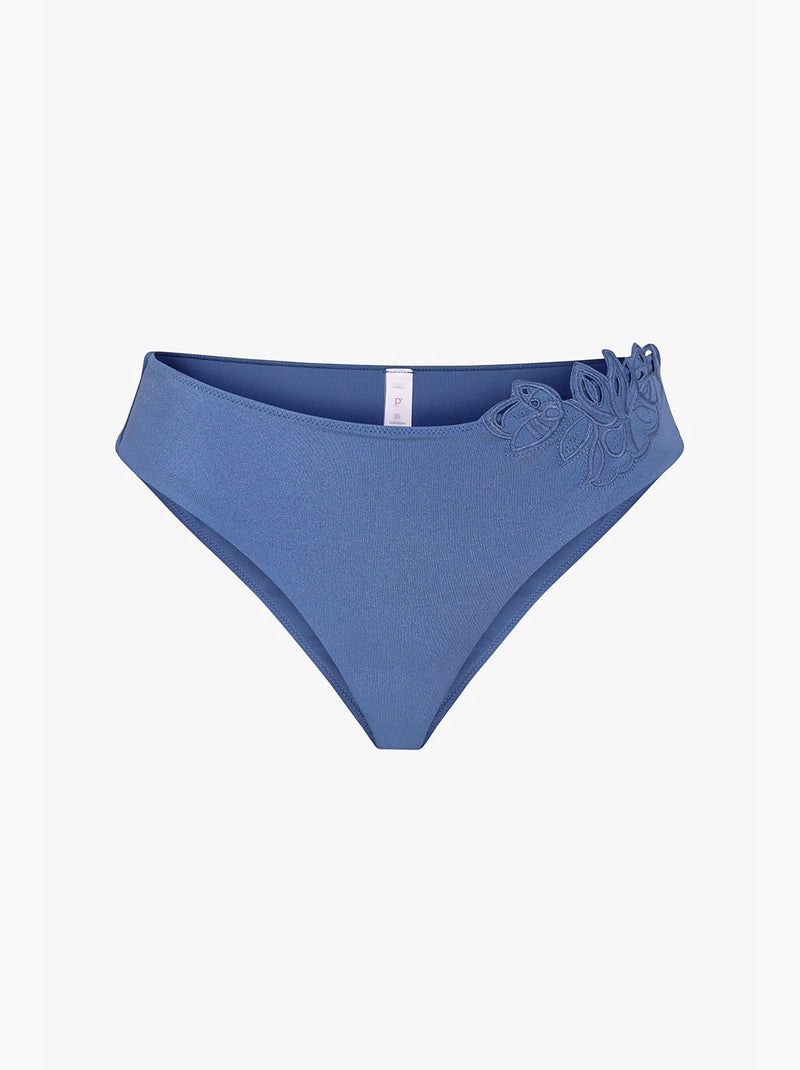 Valeria bikinibroekje met middelhoge taille penti Blauw - Kiabi