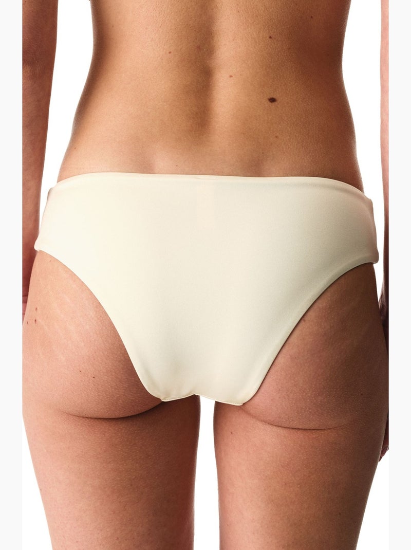 Valeria bikinibroekje met middelhoge taille penti Crème - Kiabi