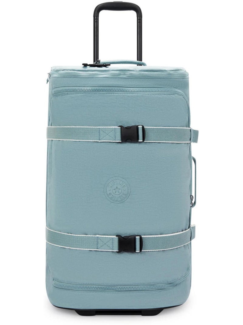 Valise à roulettes textile 2 roues Kipling Aviana M 75 L TSA Gris - Kiabi