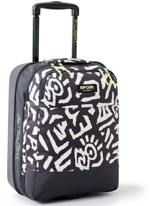 Valise cabine à roulettes 30 L Rip Curl F-Light textile noir délavé - Kiabi