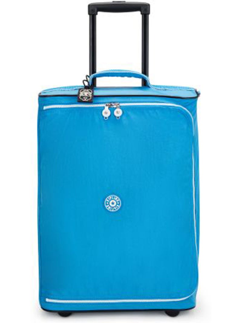 Valise cabine à roulettes souple soft-shell Kipling Teagan C 33 L Bleu clair - Kiabi