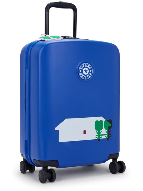 Valise Cabine Rigide 4 Roues Kipling Curiosity S Bleu 55 CM - Cadenas TSA intégré - Kiabi