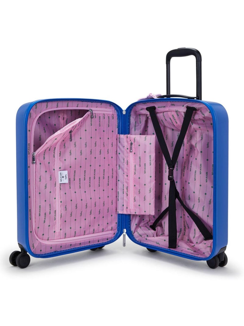 Valise Cabine Rigide 4 Roues Kipling Curiosity S Bleu 55 CM - Cadenas TSA intégré Bleu Noir - Kiabi