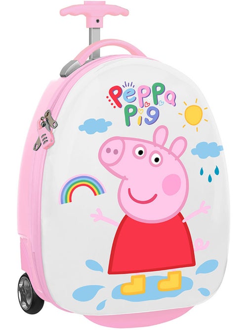 Valise cabine rigide 43 cm imprimée Peppa Pig - Kiabi