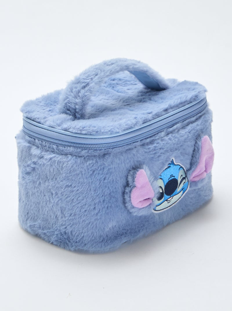 Vanity 'Stitch' en maille peluche Bleu - Kiabi