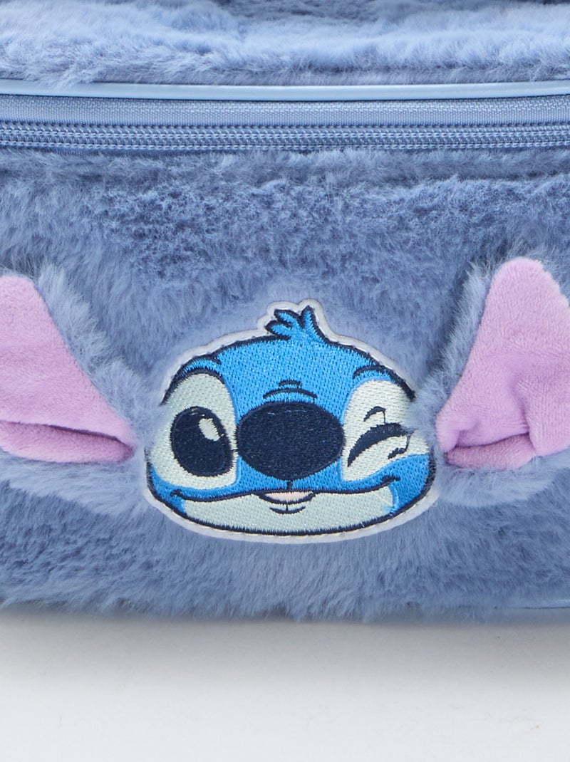 Vanity 'Stitch' en maille peluche Bleu - Kiabi
