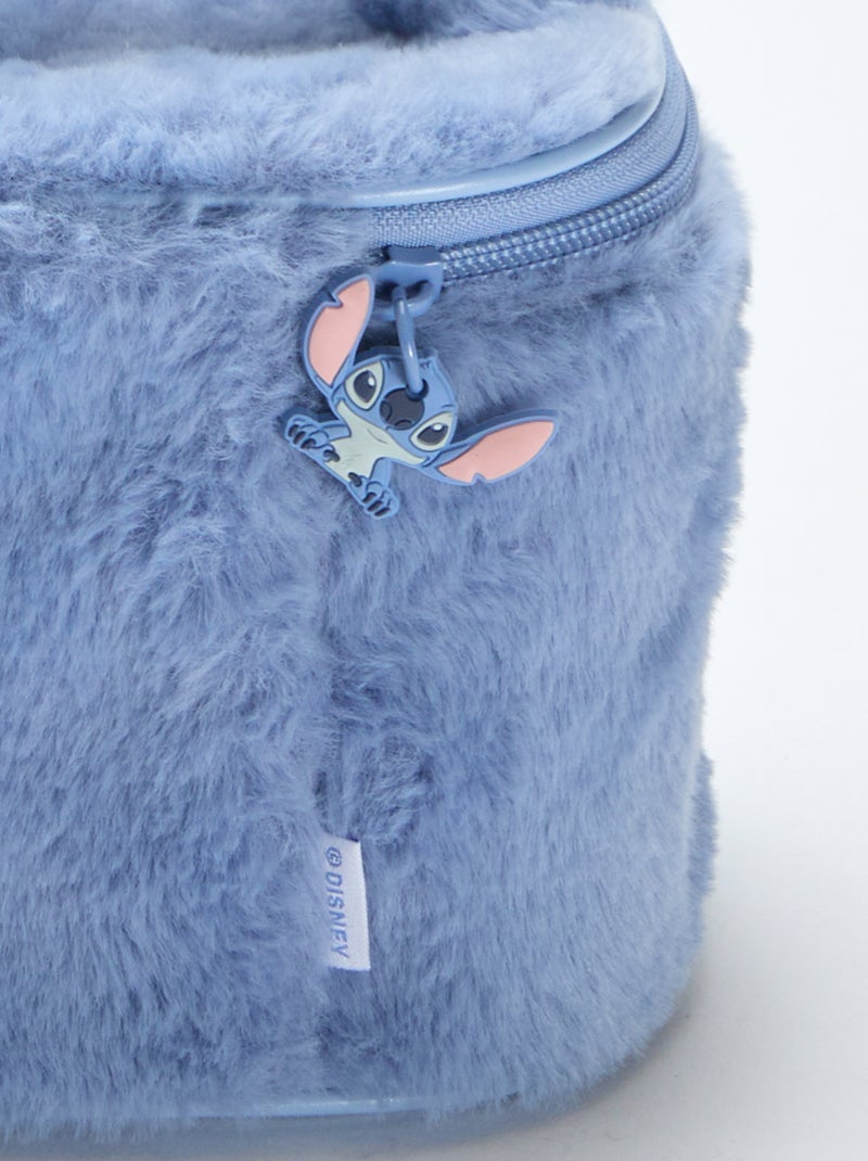 Vanity 'Stitch' en maille peluche Bleu - Kiabi
