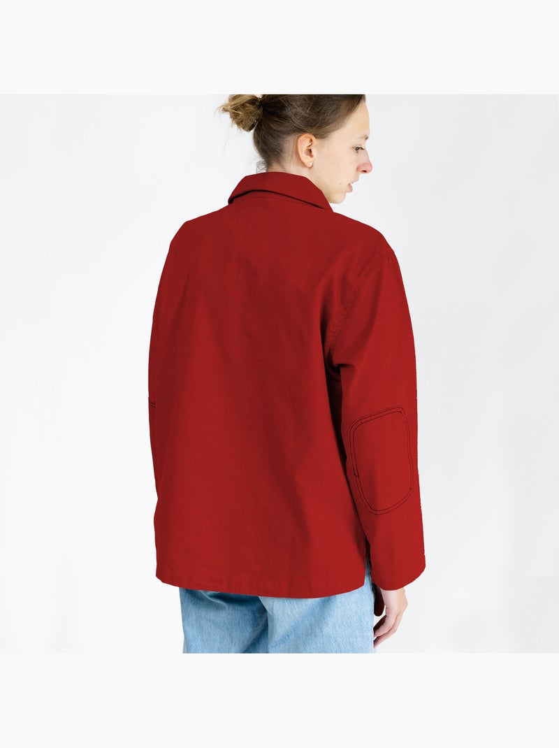 Vareuse Homme ou Femme 'Breizh Océan', 100% Coton Rouge - Kiabi