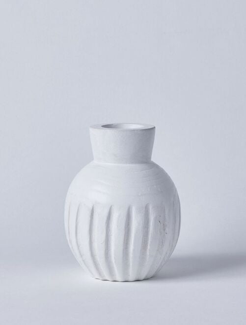 Vase en bois peint - Kiabi