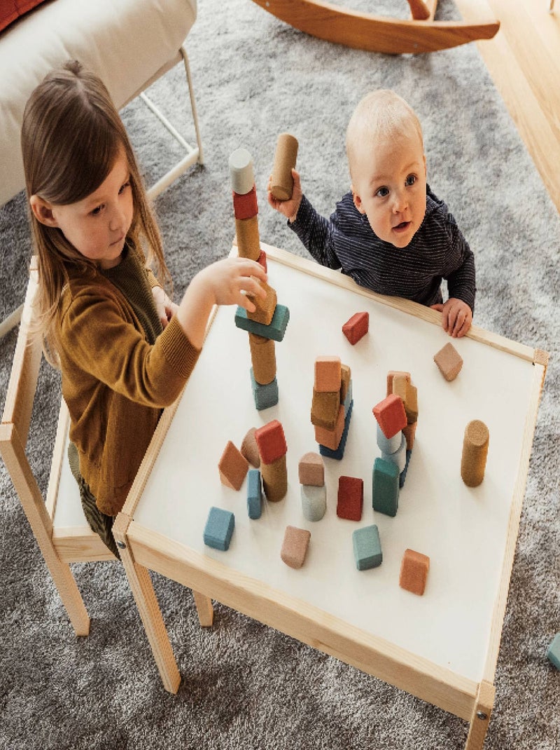Vat met 60 kurken bouwstenen Multicolor - Kiabi