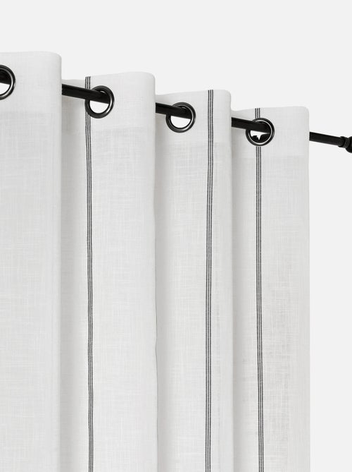 Veiling met fijne zwarte strepen - Kiabi
