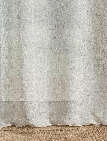 Veiling met jute voorkant en kwastjes