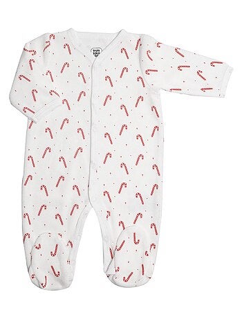 Velours babypyjama met zuurstokken