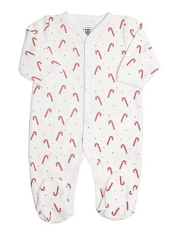 Velours babypyjama met zuurstokken