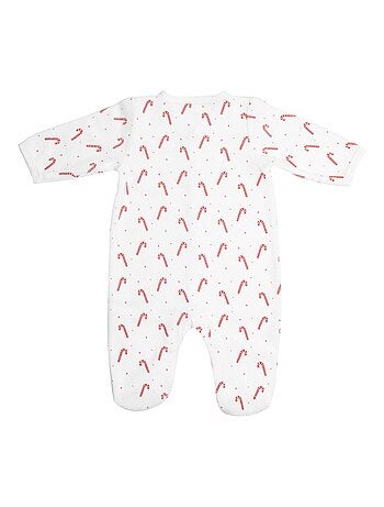 Velours babypyjama met zuurstokken