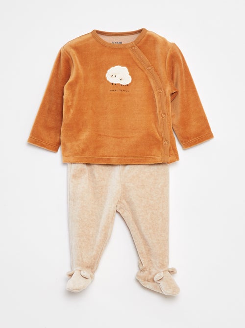Velours pyjama - 2-delige set - Kiabi