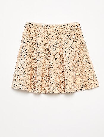 Velours rok met pailletten