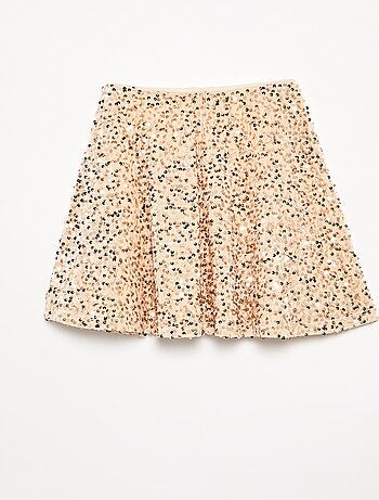 Velours rok met pailletten