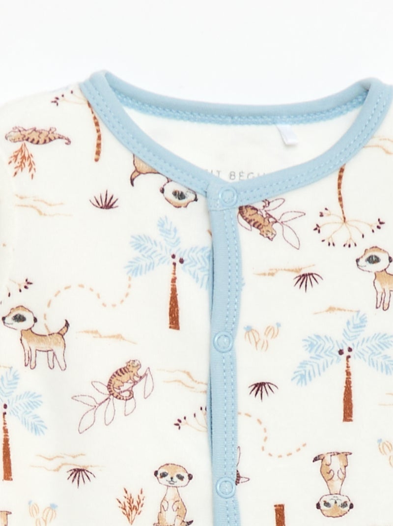 Velours slaappak 'Petit Béguin' Blauw - Kiabi