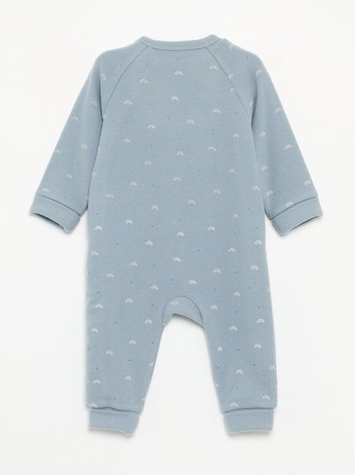 Velours slaapzakpyjama met lange mouwen en zonder voetjes - Kiabi