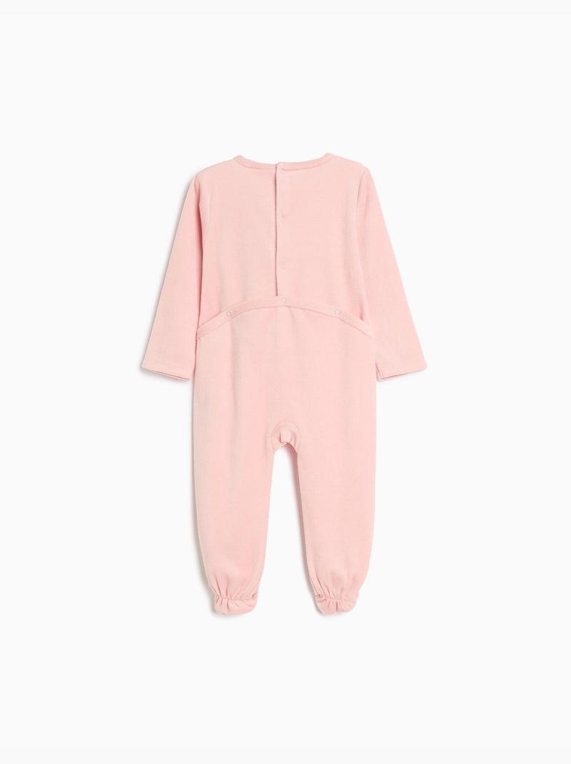 Velvet babygrow, mo fashion Rose - Kiabi