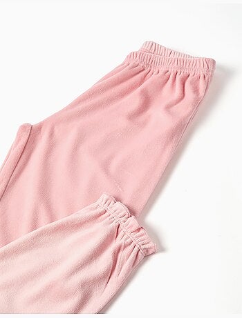 Velvet pyjama met stitch print
