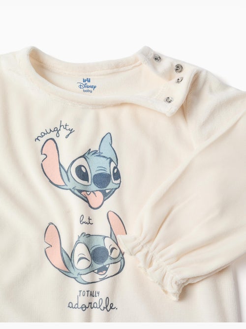 Velvet pyjama met stitch print - Kiabi Velvet pyjama met stitch print - Kiabi