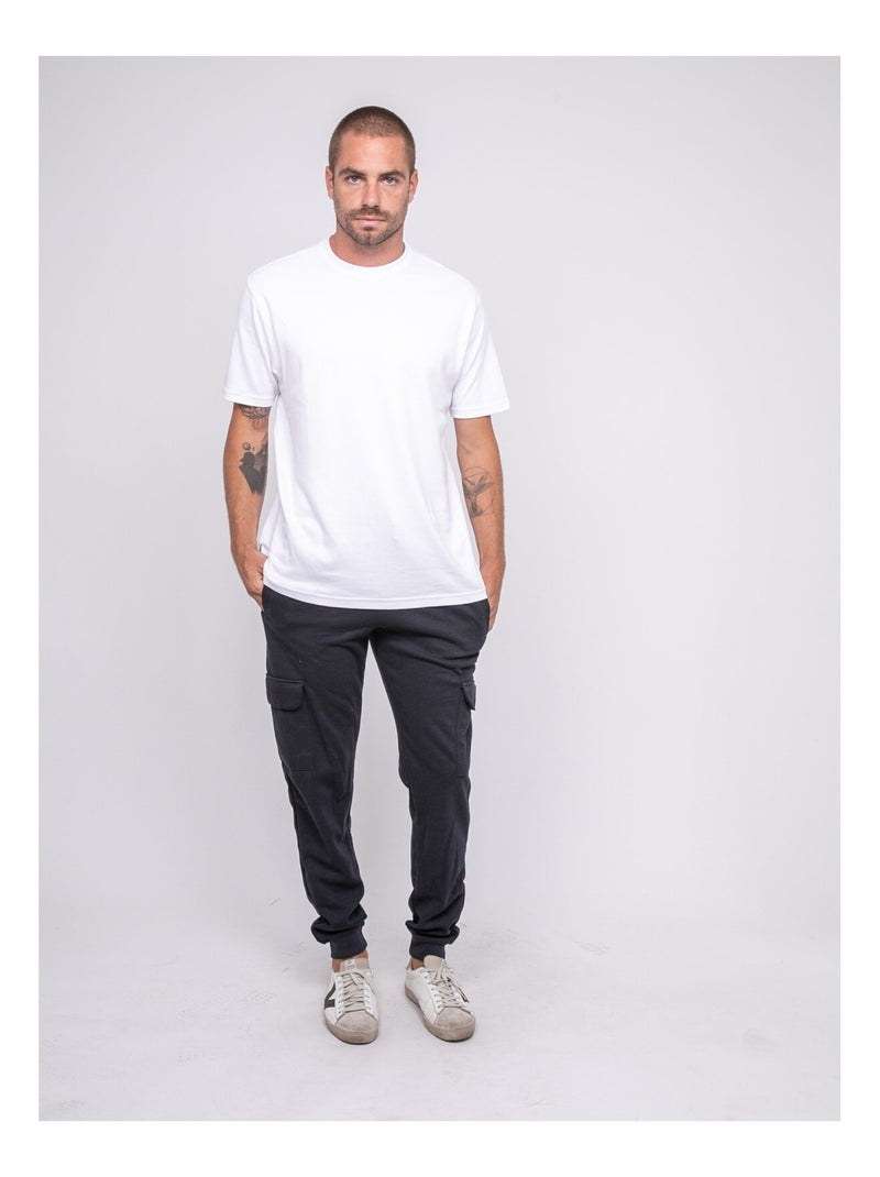 VERCATO gebreide broek Marineblauw - Kiabi