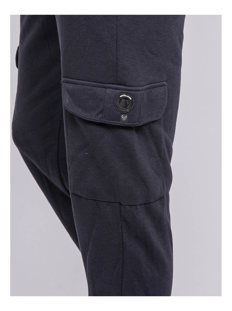 VERCATO gebreide broek Marineblauw - Kiabi