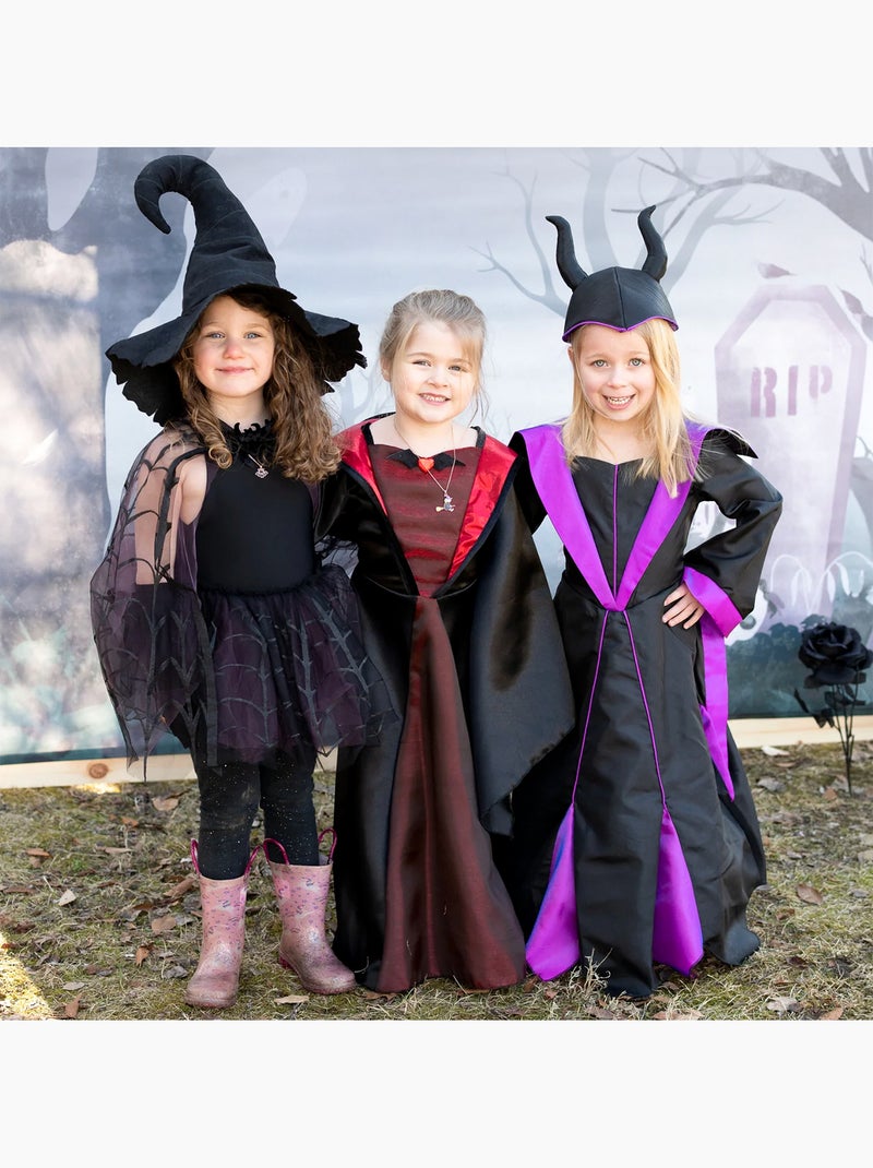 Verkleedjurk kind – boze prinses | great pretenders Zwart - Kiabi