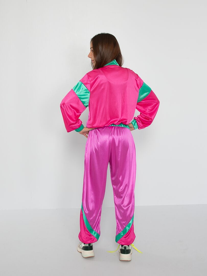 Verkleedkleding jaren 80 roze / groen - Kiabi