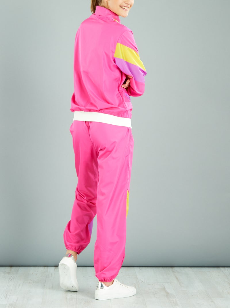 Verkleedkostuum joggingpak uit de jaren 80 wit - Kiabi