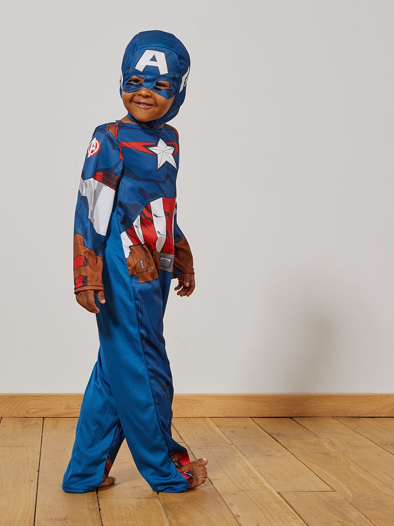 Verkleedkostuum van 'Captain America' blauw / rood - Kiabi