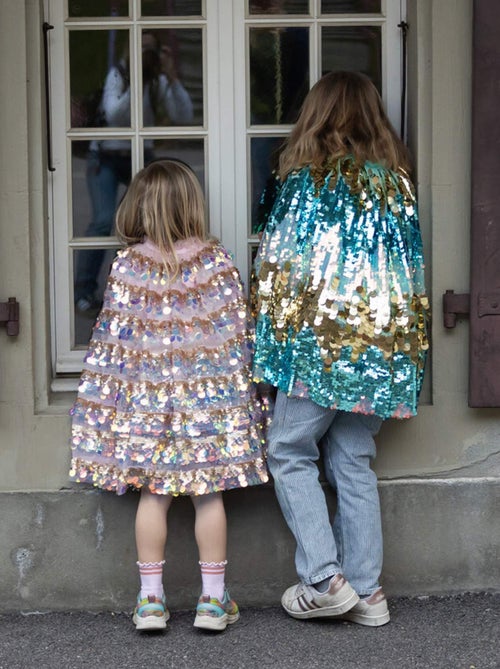 Verkleedpak met glanzende cape voor kinderen - Kiabi