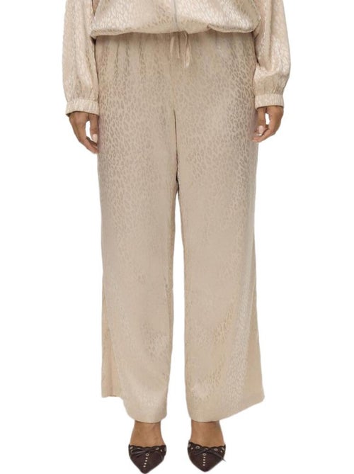 Vero Moda Alida Beige Dames Pantalon - Comfortabele Wijde Broek - Kiabi Vero Moda Alida Beige Dames Pantalon - Comfortabele Wijde Broek - Kiabi