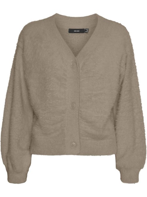 Vero Moda Alina Beige Dames Gilet - Kiabi Vero Moda Alina Beige Dames Gilet - Kiabi