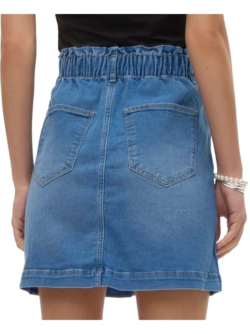 Vero Moda Alma Blauwe Damesrok Blauw - Kiabi