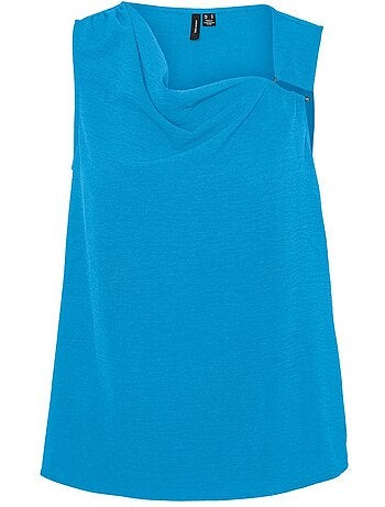 Vero moda alva blauwe dames mouwloze top