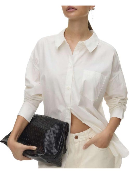 Vero Moda Awparina Witte Damesblouse - Kiabi Vero Moda Awparina Witte Damesblouse - Kiabi