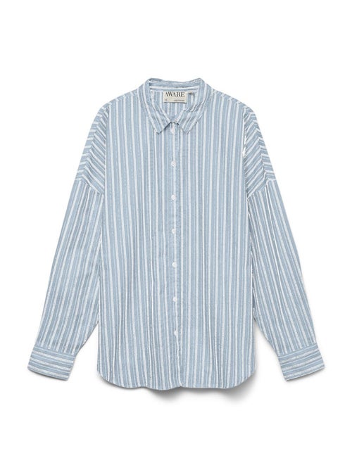 Vero Moda Awparis Blauwe Damesblouse - Kiabi Vero Moda Awparis Blauwe Damesblouse - Kiabi