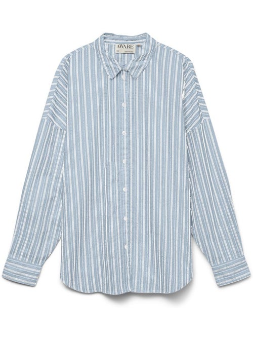 Vero Moda Awparis Blauwe Damesblouse - Kiabi Vero Moda Awparis Blauwe Damesblouse - Kiabi