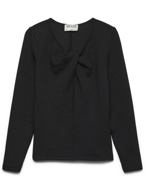 Vero Moda Awtammie Zwart T-shirt met Lange Mouwen voor Dames - Kiabi Vero Moda Awtammie Zwart T-shirt met Lange Mouwen voor Dames - Kiabi