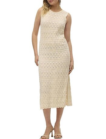 Vero moda bali beige jurk voor dames